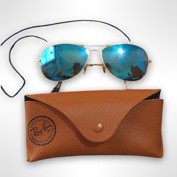 Ray-Ban Other - Ray-Ban Polarized Chromance Aviator Sunglasses with Case